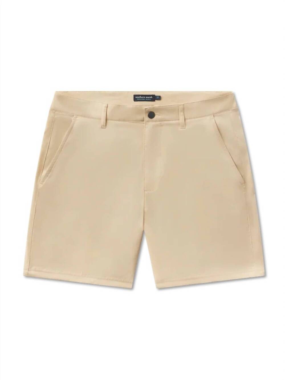 NEW SOUTHERN MARSH men's fieldtec pro hybrid lined short in khaki